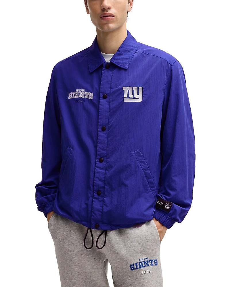 Boss x Nfl Water Repellent Jacket with Embroidered Branding