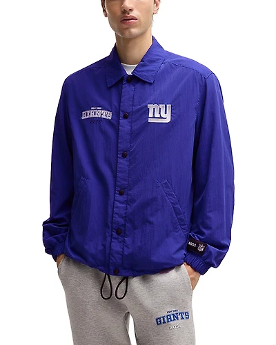 Boss x Nfl Water Repellent Jacket with Embroidered Branding
