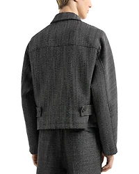 Textured Blouson Jacket