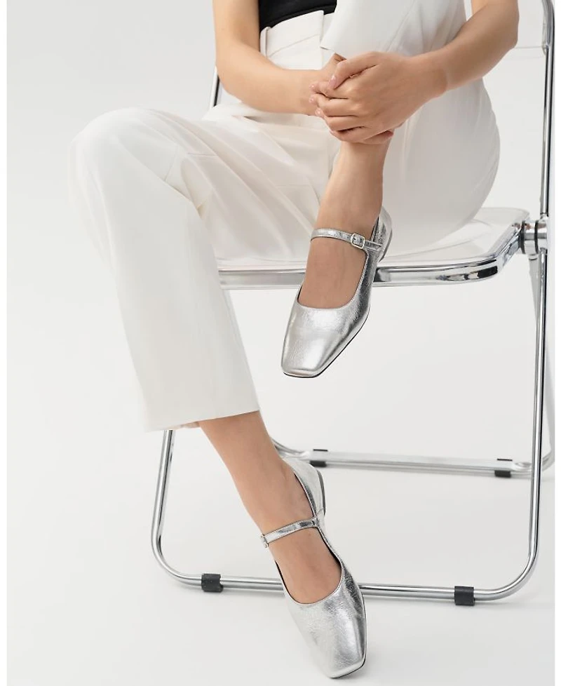 Women's Delia Square Toe Ballet Flats