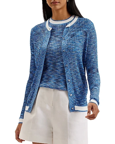Ted Baker Addlinn Tipped Rib Knit Cardigan