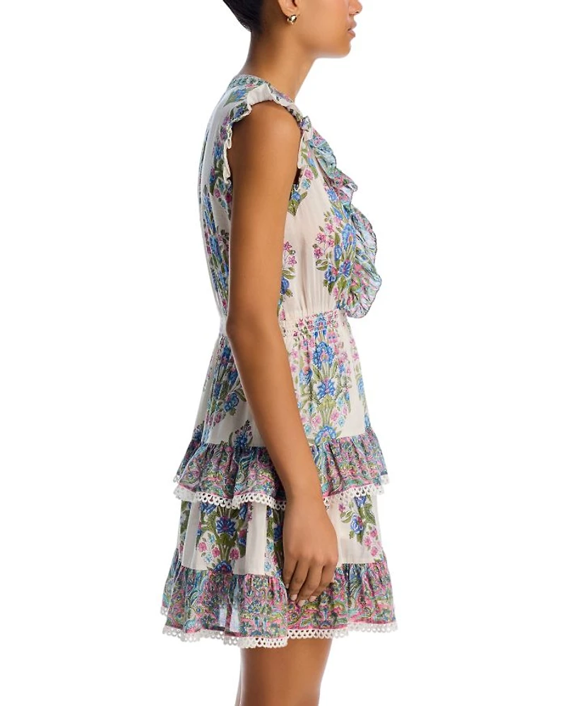 Rainey Floral Tiered Mini Dress