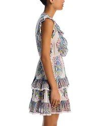 Rainey Floral Tiered Mini Dress