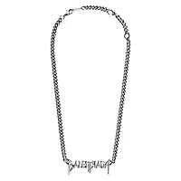 Balenciaga Typo Metal Necklace