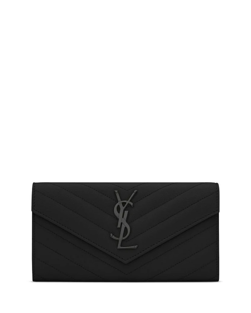 Cassandre Matelassé Large Flap Wallet