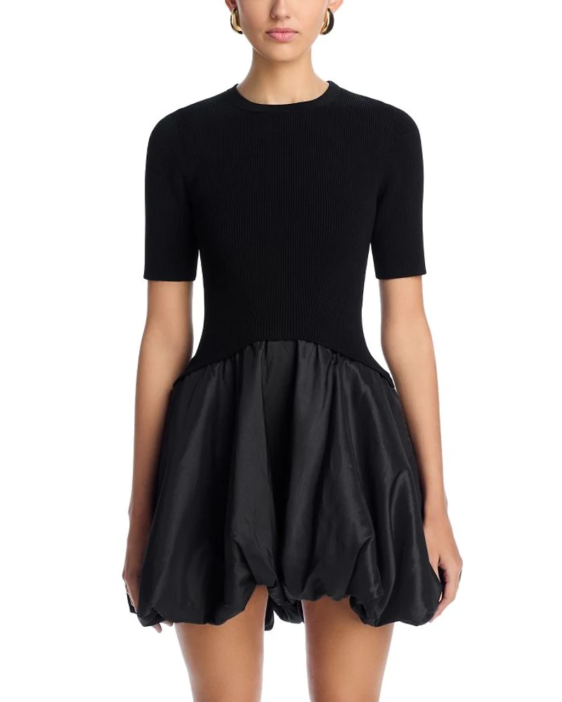 Kenny Short Sleeved Bubble Mini Dress
