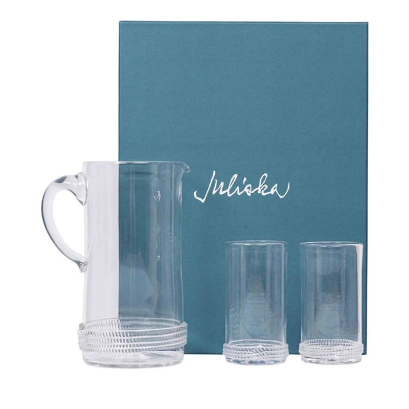 Dean Pitcher & Highball Glass, Set of 3