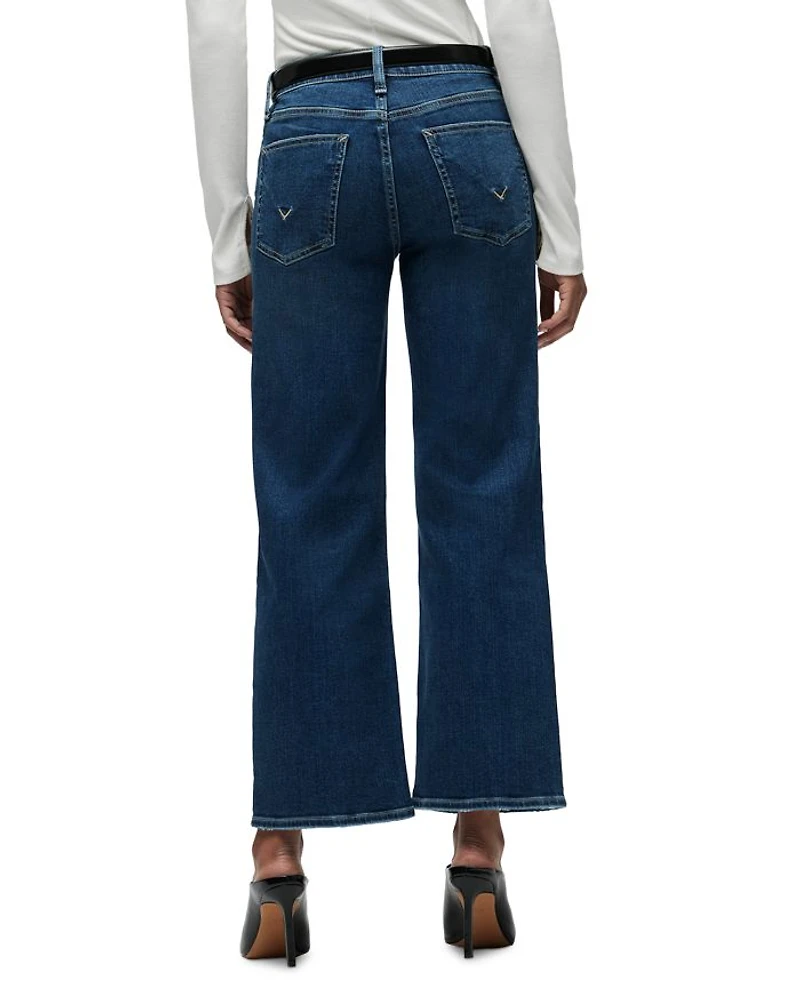 Rosie High Rise Ankle Wide Leg Jeans Fusion
