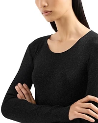 Metallic Crewneck Sweater