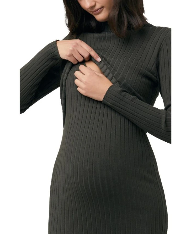 Nella Rib Nursing Knit Dress