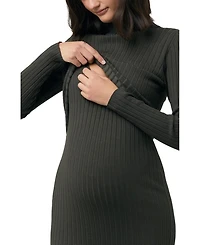 Nella Rib Nursing Knit Dress