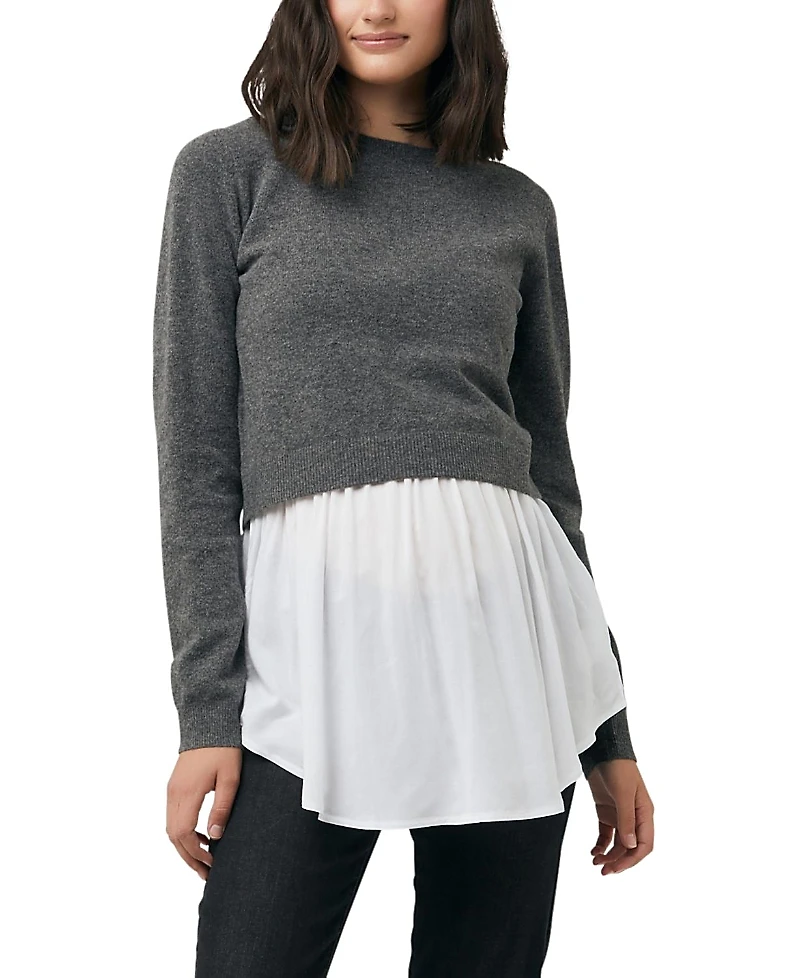 Ripe Maternity Sandy Detachable Nursing Knit Sweater