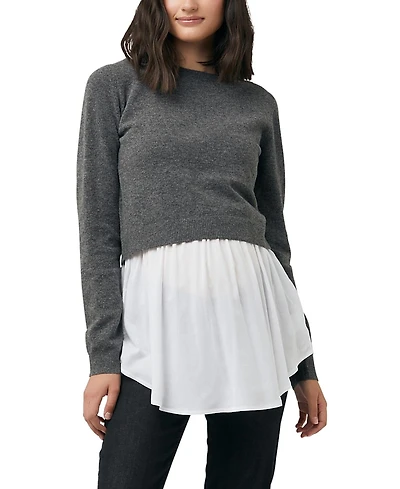 Ripe Maternity Sandy Detachable Nursing Knit Sweater