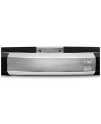 Men's Sterling Silver Streamline® Black Rubber Statement Bracelet