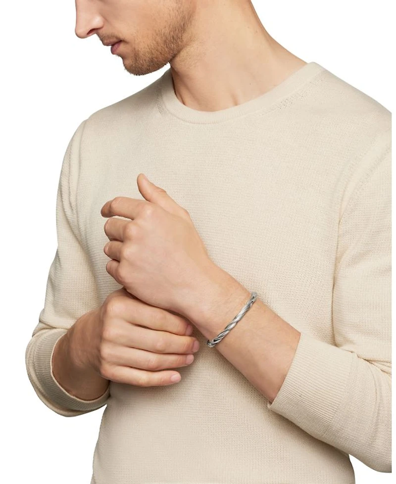 Men's DY Helios Cuff Bracelet in Sterling Silver, 6mm