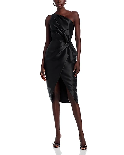 Amsale Asymmetric Sheath Dress