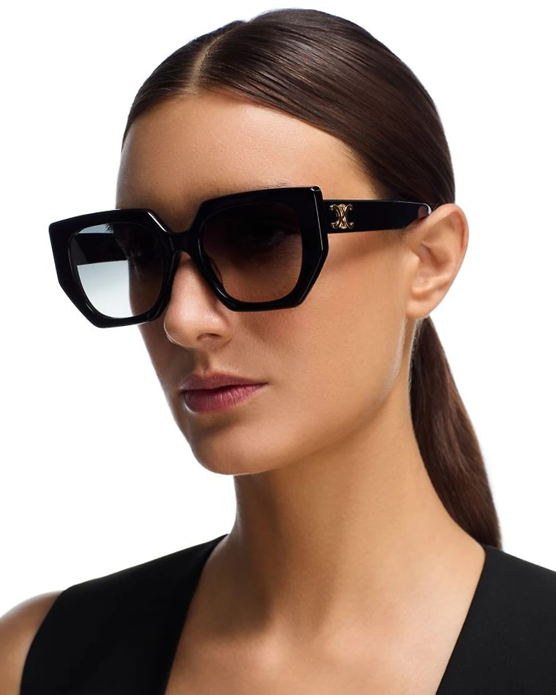Triomphe Butterfly Sunglasses, 55mm