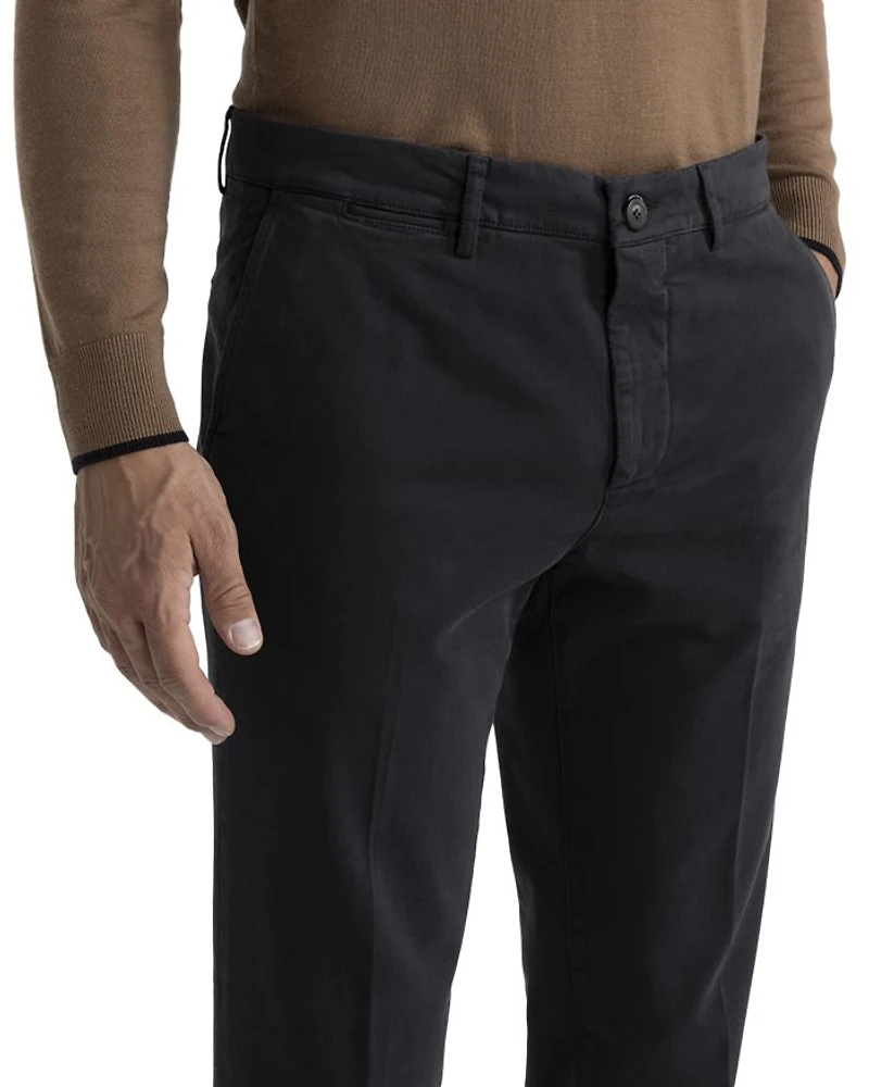 Cotton Stretch Garment Dyed Regular Fit Chino Pants