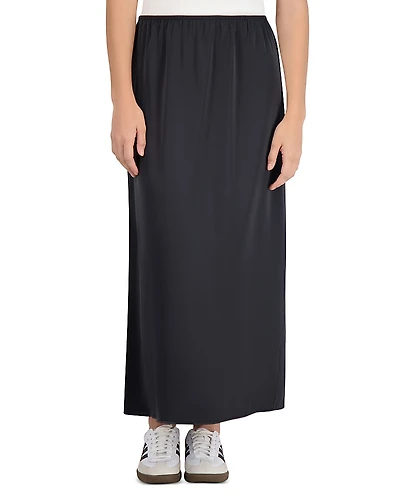 Point Satin Maxi Skirt