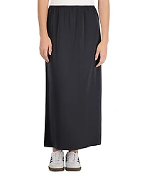 Point Satin Maxi Skirt