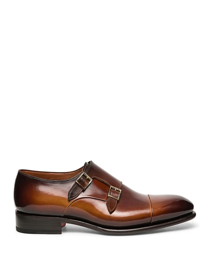 Men's Carter Cap Toe Double Monk Strap Dress Shoes