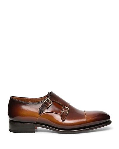 Men's Carter Cap Toe Double Monk Strap Dress Shoes