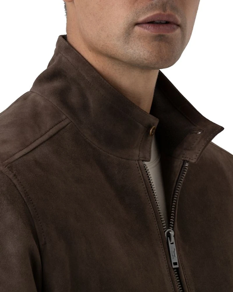 Glen Massey Suede Full Zip Jacket