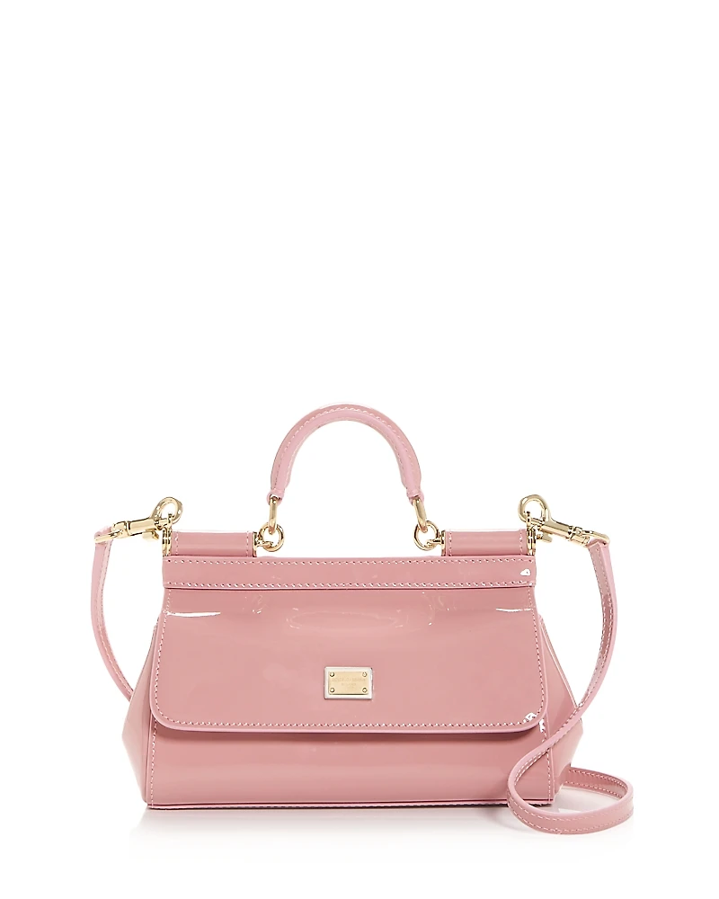 Dolce & Gabbana Sicily Leather Top Handle Bag