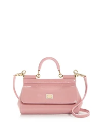 Dolce & Gabbana Sicily Leather Top Handle Bag