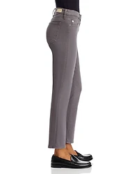 Mari Mid Rise Crop Jeans Misty Grey
