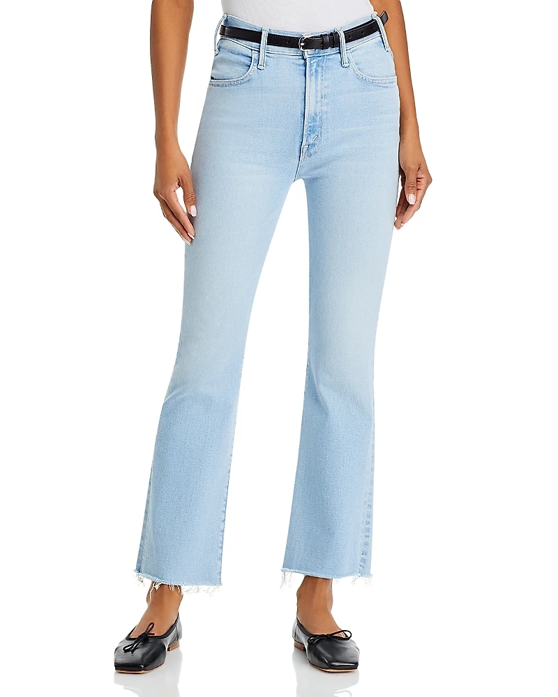 Mother The Hustler Fray Ankle Jeans