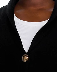 Novelty Button Cashmere Blazer - Exclusive