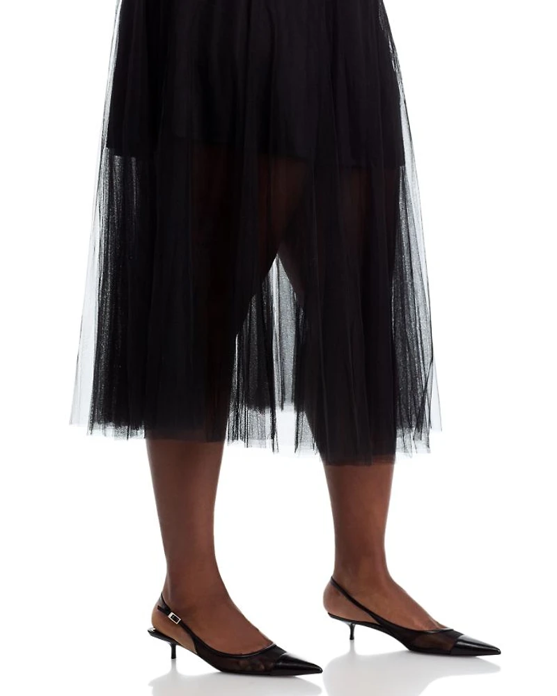Tulle Midi Skirt - Exclusive