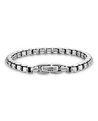 Men's Box Chain Bracelet Sterling Silver