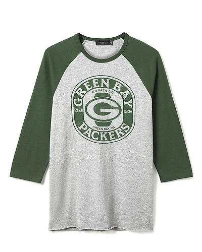 Junk Food Clothing Unisex Nfl Green Bay Packers Elite Raglan