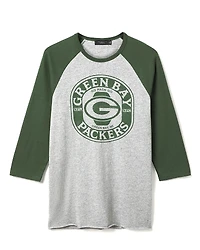 Junk Food Clothing Unisex Nfl Green Bay Packers Elite Raglan