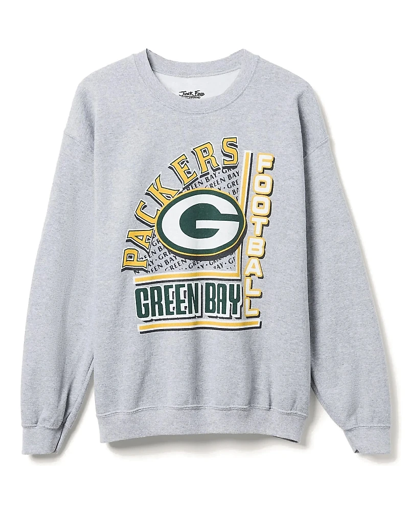 Junk Food Clothing Unisex Nfl Green Bay Packers Backfield Crew Fleece Sweatshirt