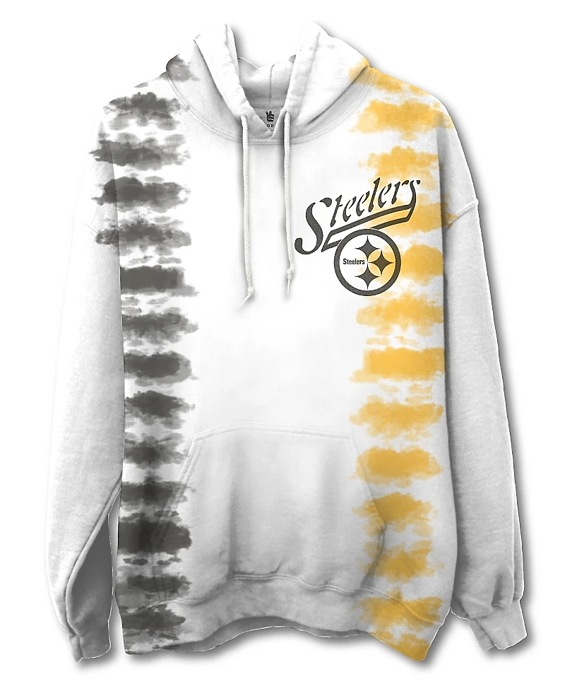 Junk Food Clothing Unisex Nfl Pittsburgh Steelers Stitch Tie Dye Hoodie