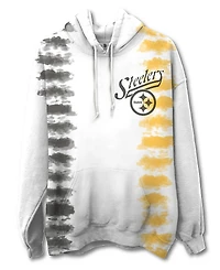 Junk Food Clothing Unisex Nfl Pittsburgh Steelers Stitch Tie Dye Hoodie