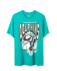 Junk Food Clothing Unisex Nfl Miami Dolphins Breakthrough Flea Market Tee