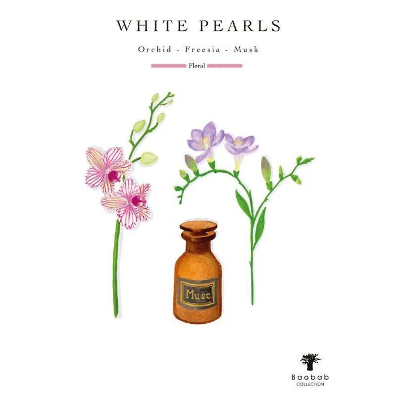 Totem White Pearls Luxury Medium Bottle Diffuser, 67.6 oz.