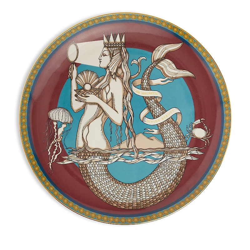 La DoubleJ Mermaid Bordeaux Decorative Plate