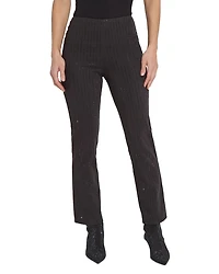Crystal High Rise Ankle Straight Jeans Black