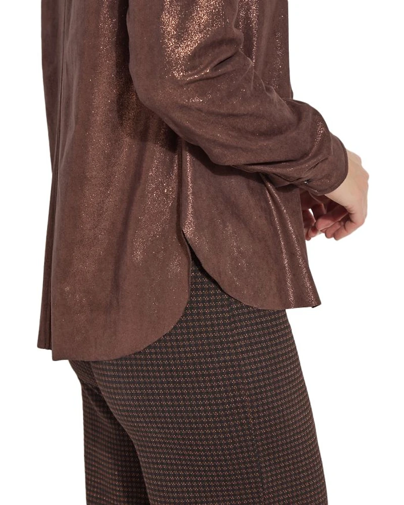 Connie Foiled Shirt Jacket