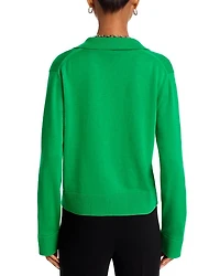 Long Sleeve Cotton & Cashmere Polo