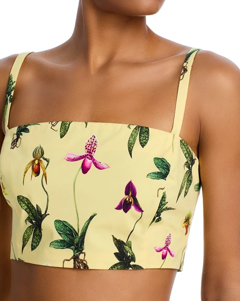 Orchids Cropped Top