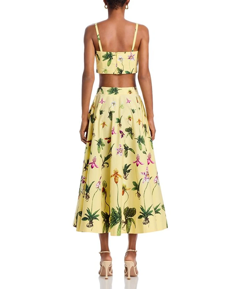 Orchids Cropped Top