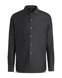 Bleached Button Front Shirt
