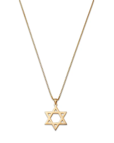 Bloomingdale's Fine Jewelry Men's Star of David Pendant Necklace