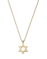 Bloomingdale's Fine Jewelry Men's Star of David Pendant Necklace